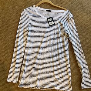 ATM Slub Long Sleeve Striped Shirt